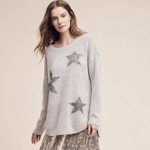 NWOT Philosophy Gray Star Pattern Sweater. Size Medium